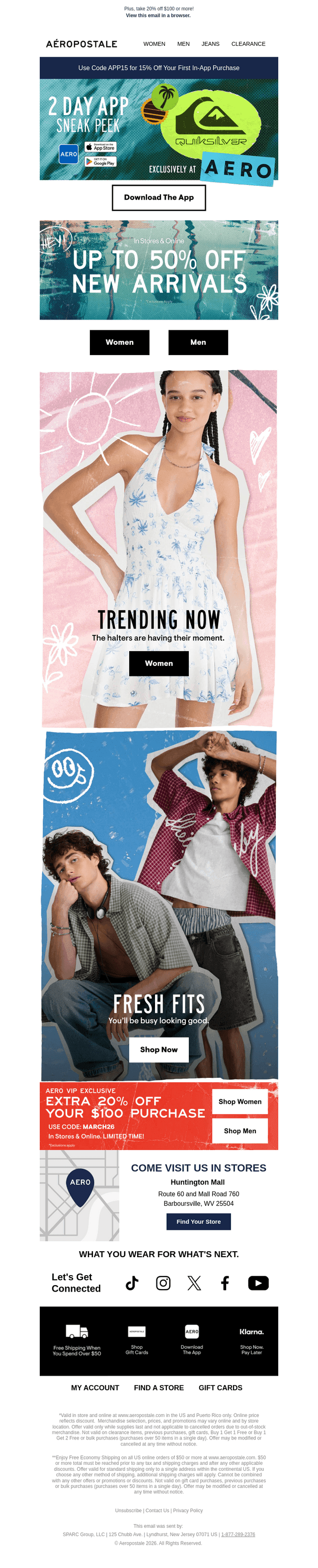 Up To 50% Off Spring Break Styles