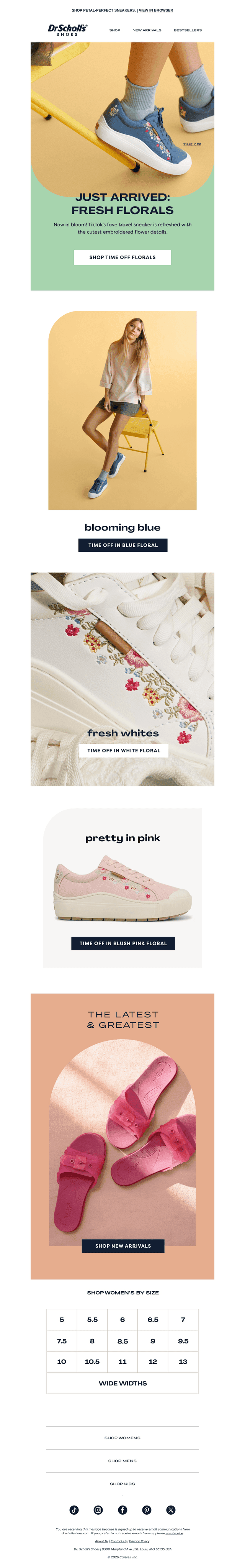 Floral sneaks for spring? We’re here for it. 🌸🪻
