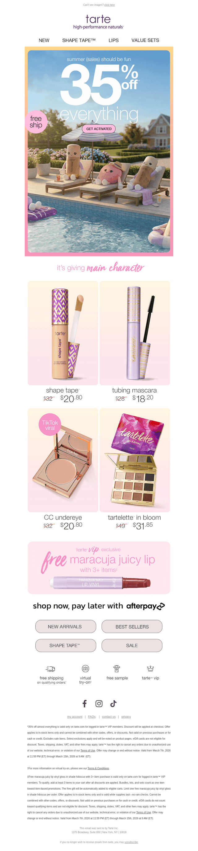 Tartelette, don't get locked out…