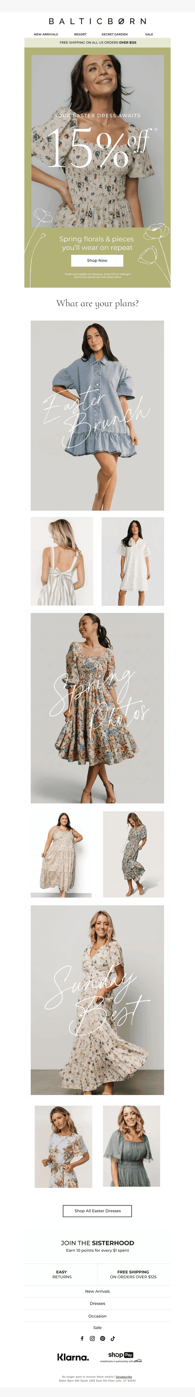 Your Easter Dress Is 15% Off 🌷