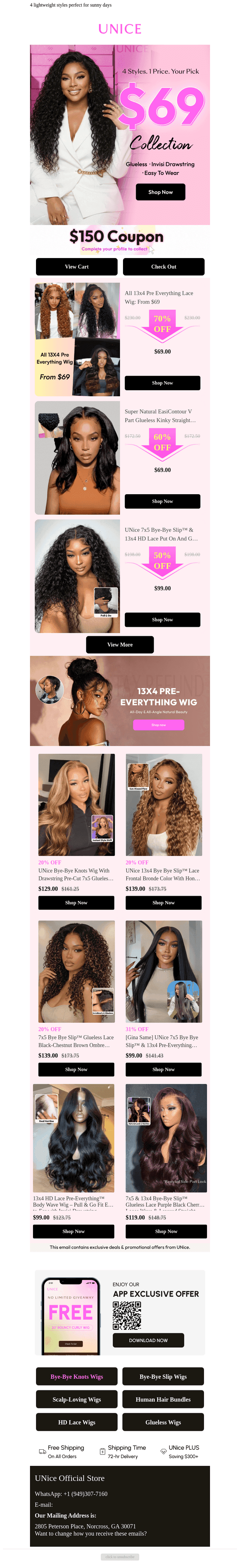 Spring Style Upgrade: $69 Wigs Today