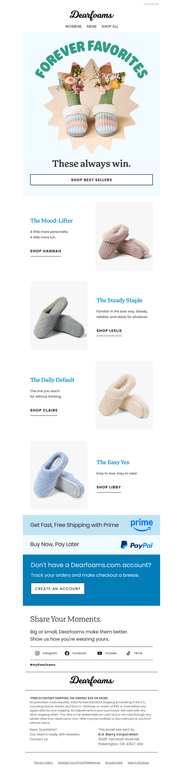 Loved. Worn. Reordered.