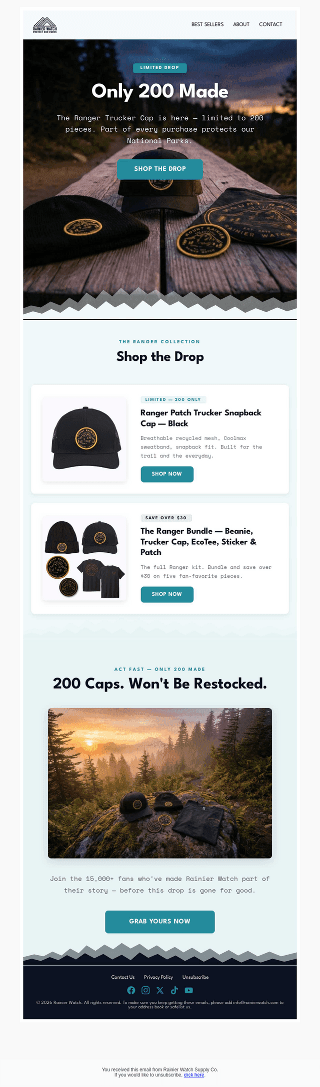 Only 200 made: the Ranger Hat is here 🏔️