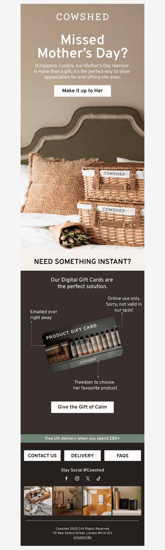 Cowshed email from Sat, Mar 14, 2026