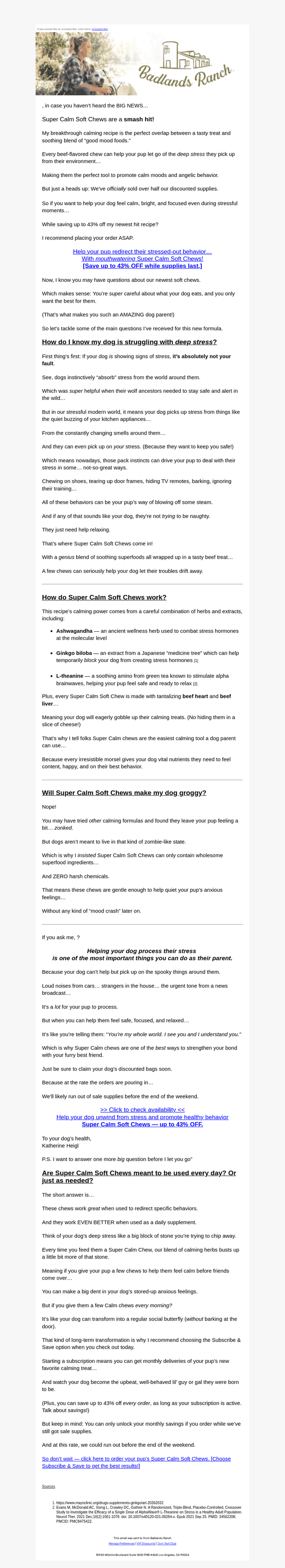 Q&A with Katherine — Super Calm Soft Chews