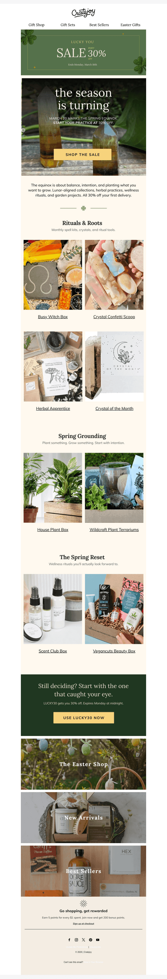 Cratejoy email from Sat, Mar 14, 2026