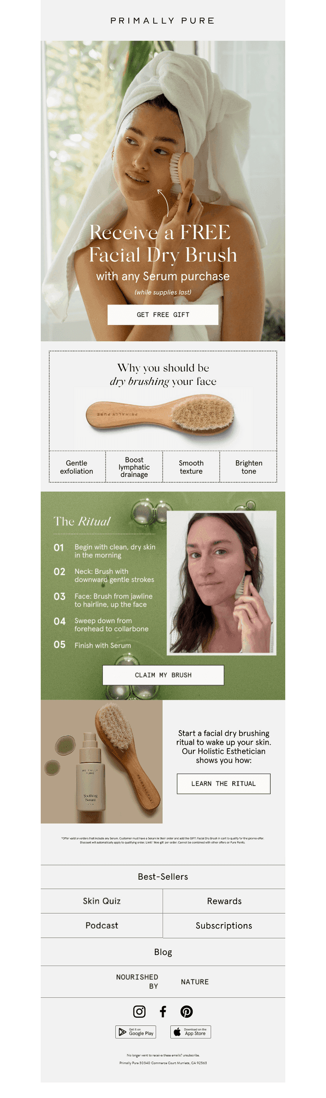 Why you should be dry brushing your face