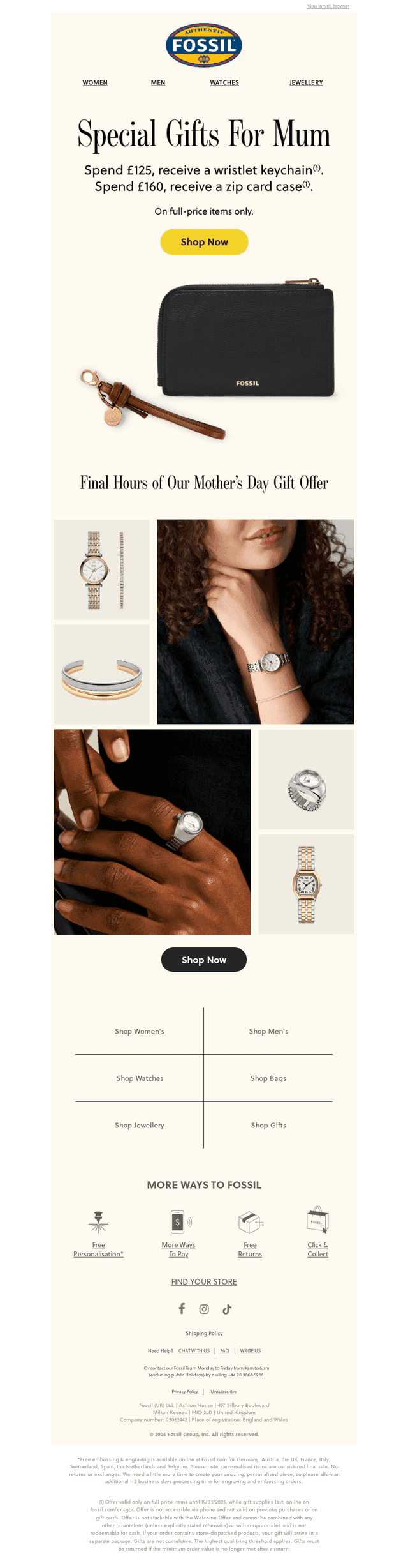 Final Day: Complimentary Gift with Your Purchase