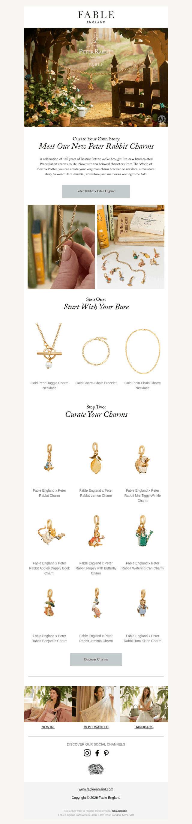 Discover The New Peter Rabbit charms