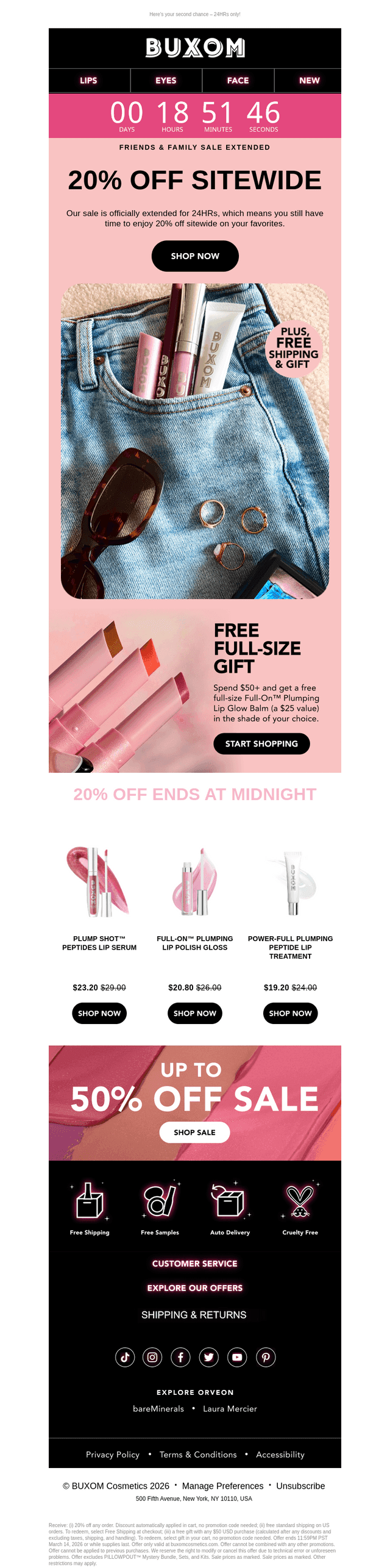 EXTENDED: 20% off sitewide