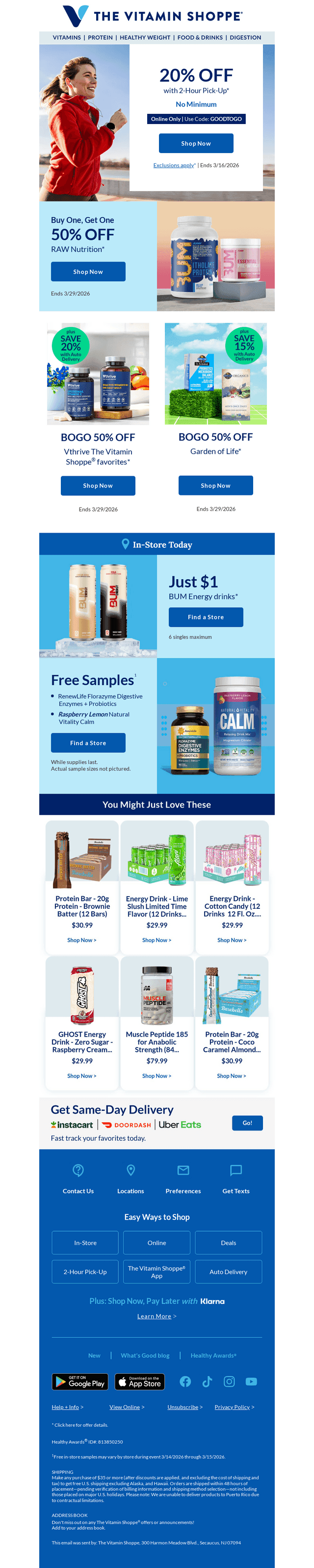 20% off, just like that,