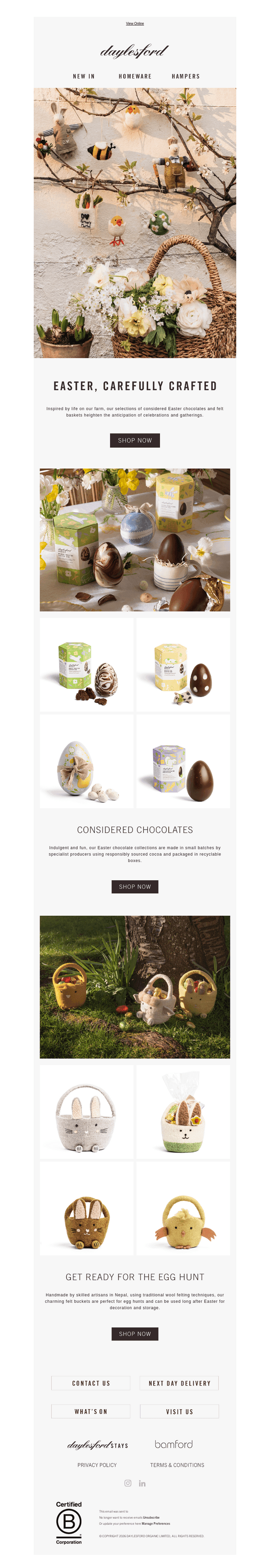 Daylesford email from Sun, Mar 15, 2026