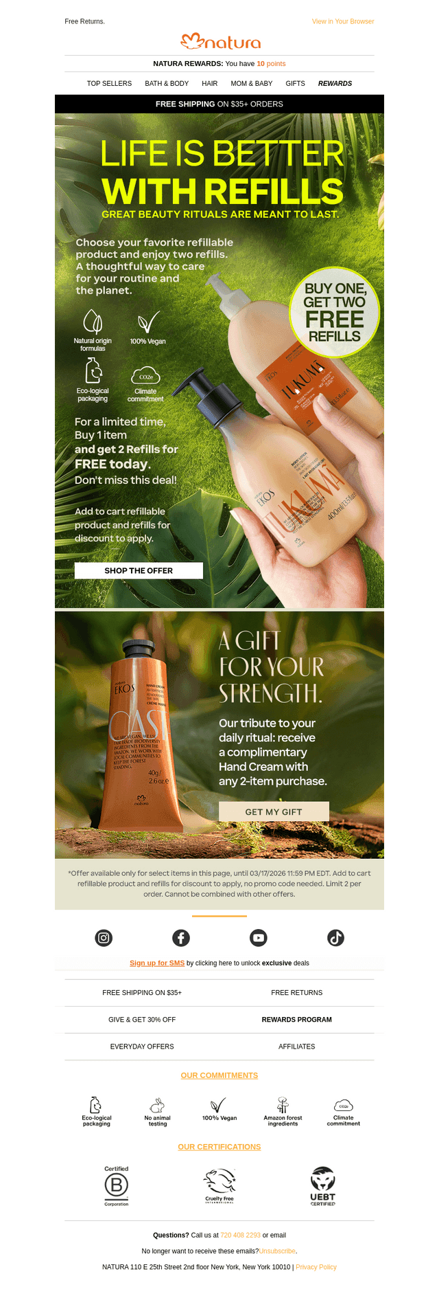 Level up your life! Refill & Save! 🌟