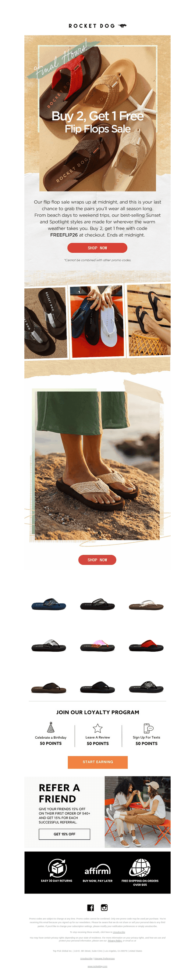 URGENT: Final Hours for Free Flip Flops ‼️