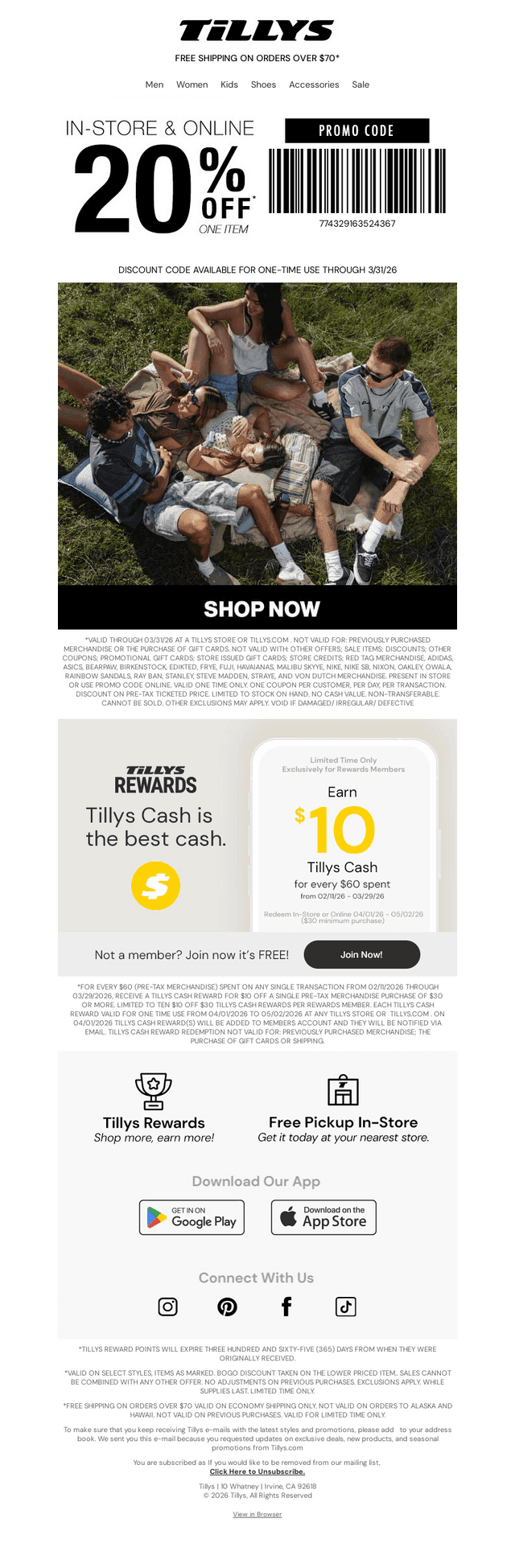 📣 20% off 1 Item Just for You