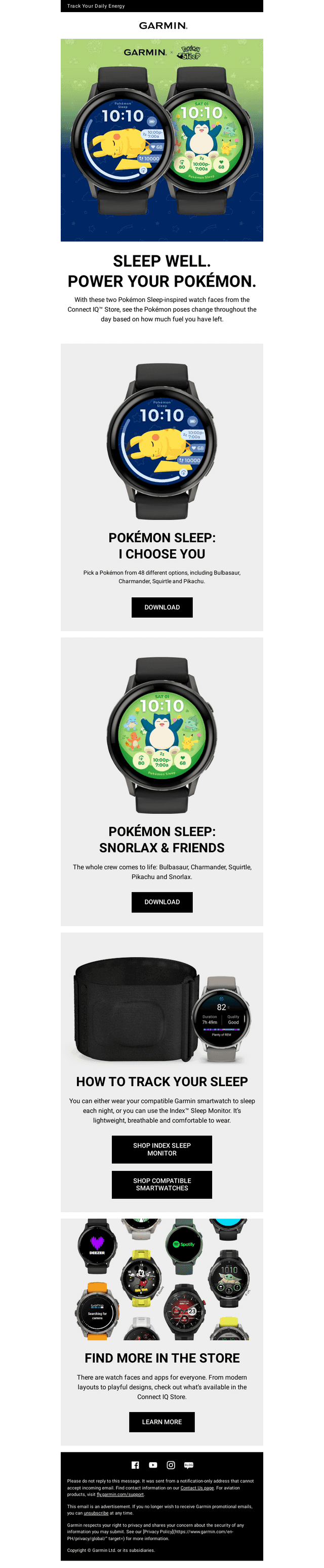 New Pokémon Sleep Watch Faces