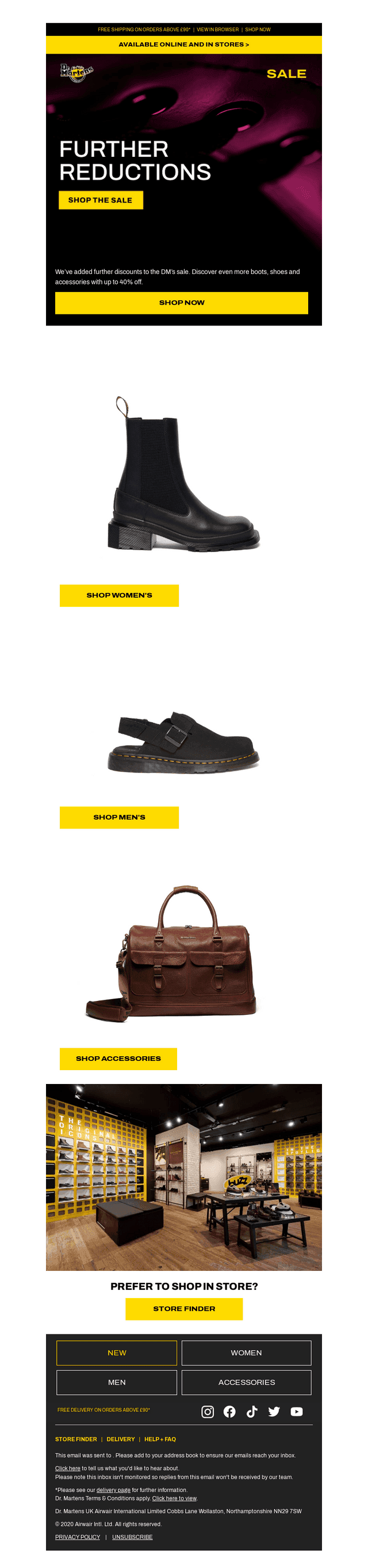 Further discounts: Up to 40% off