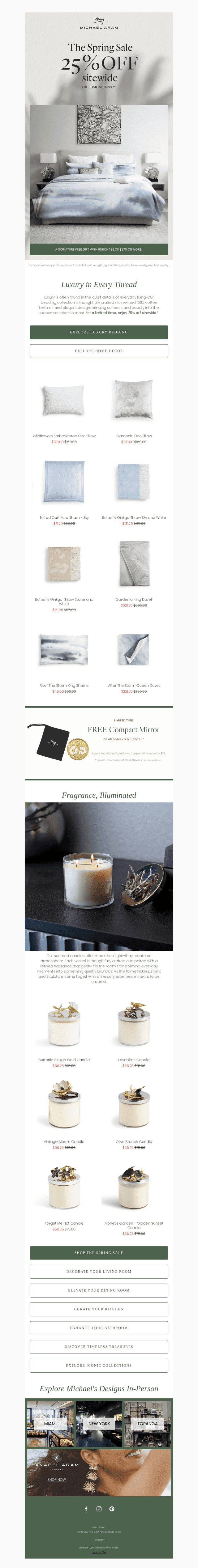 25% Off Luxury Bedding and MORE