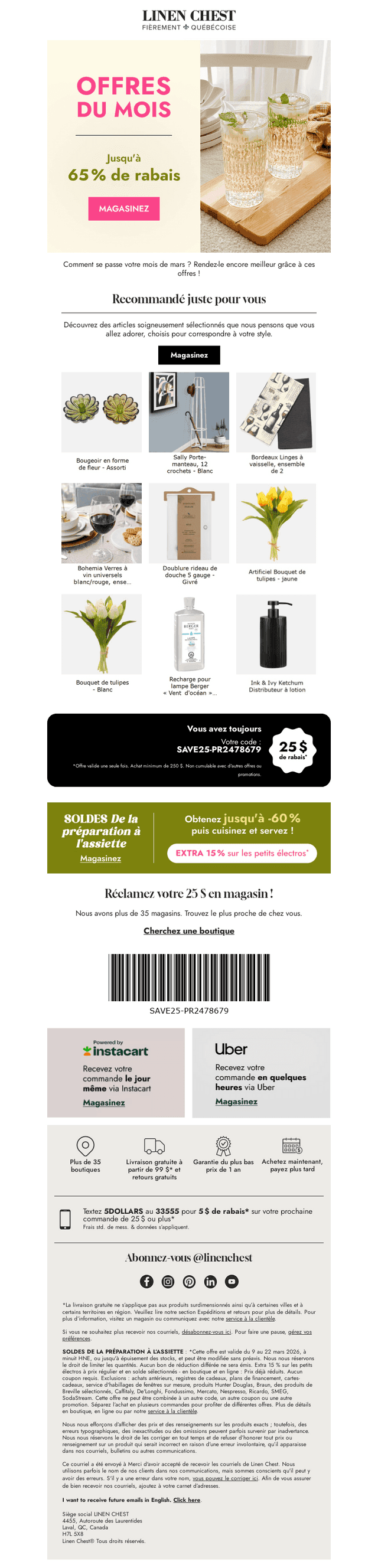 Offres de mars ✨ Jusqu'à 65 % de rabais