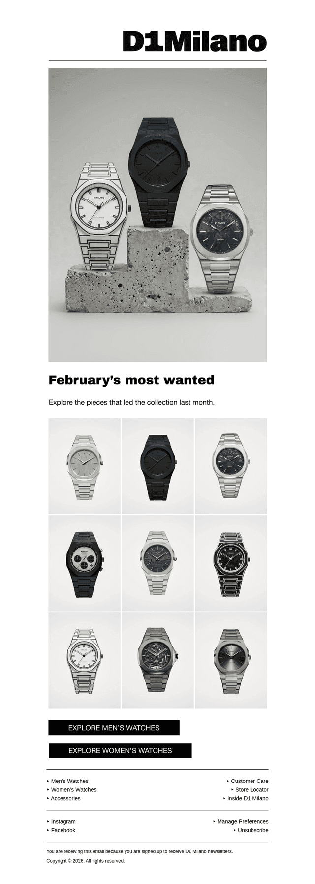 February’s Most Wanted