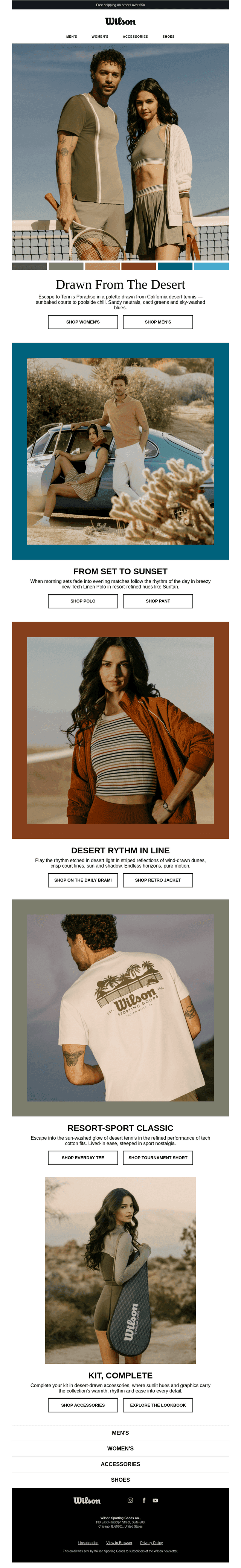 Play the desert-drawn palette