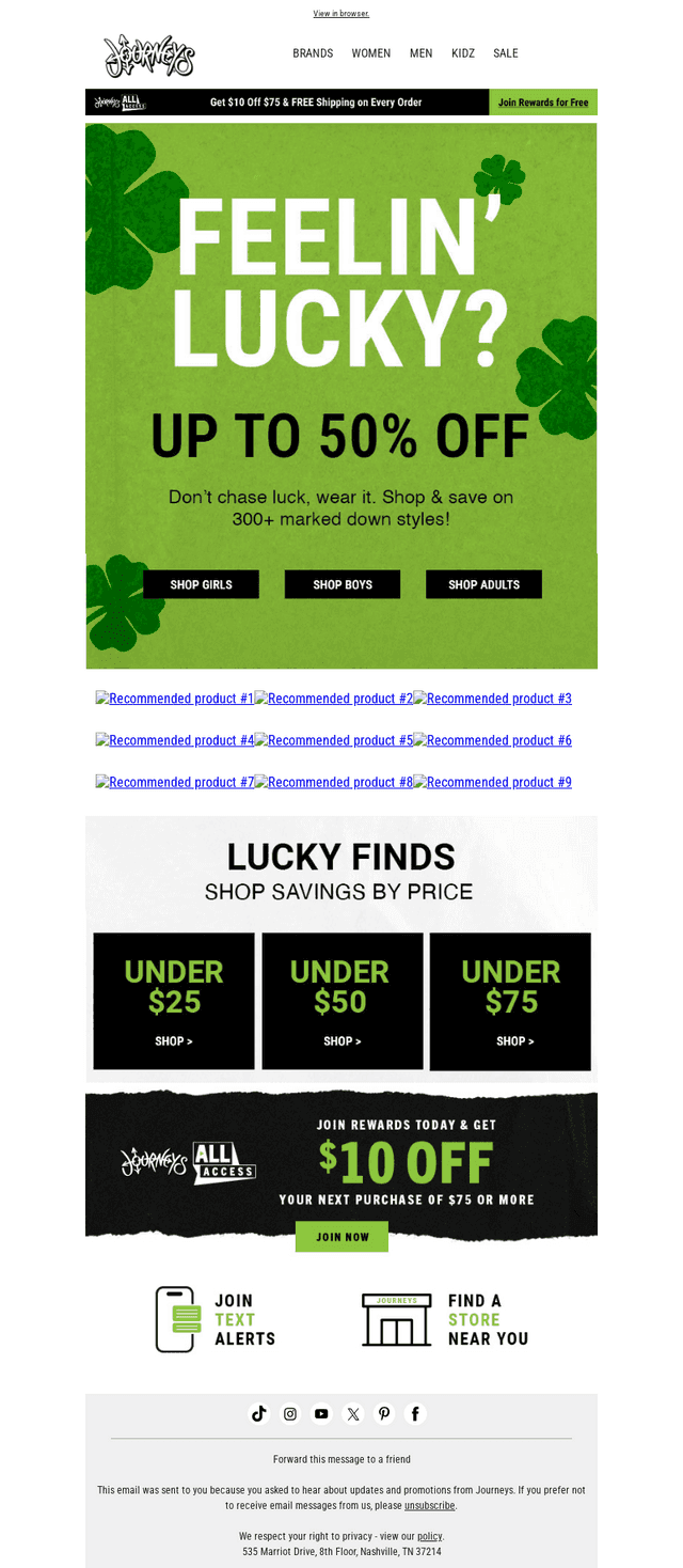 Up to 50% off is NOW
