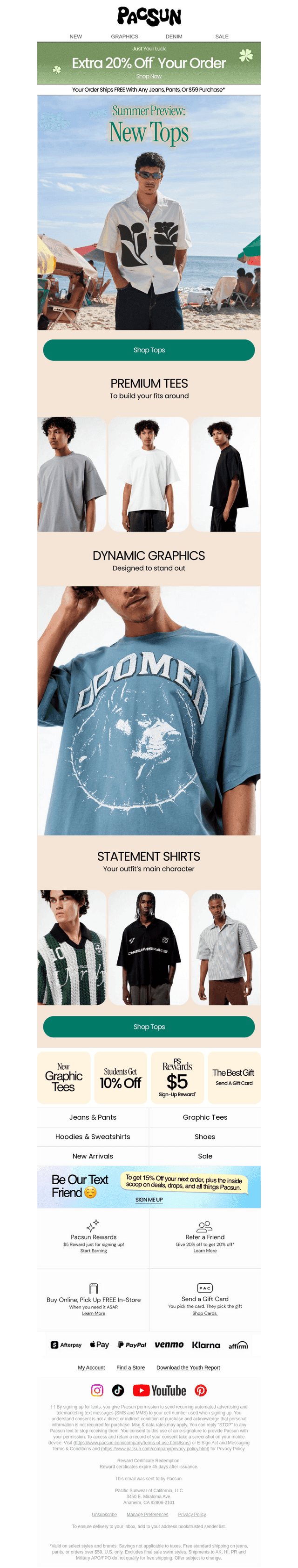 Summer Preview: (Extra 20% Off) New Tops