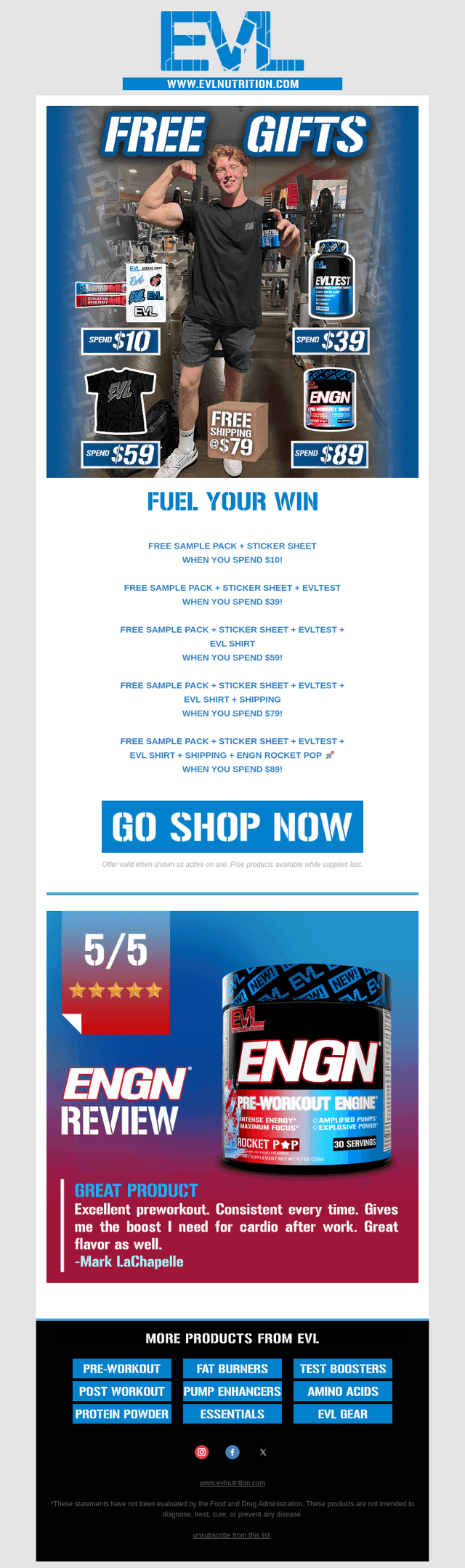 Spend $89 → Get Free Pre-Workout + More 🚀