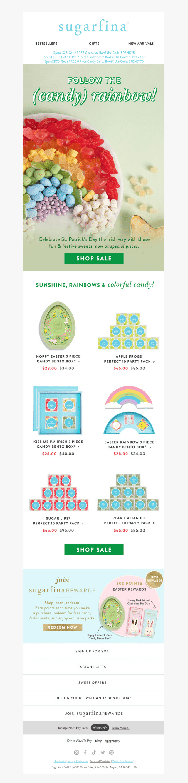 Sugarfina email from Mon, Mar 16, 2026