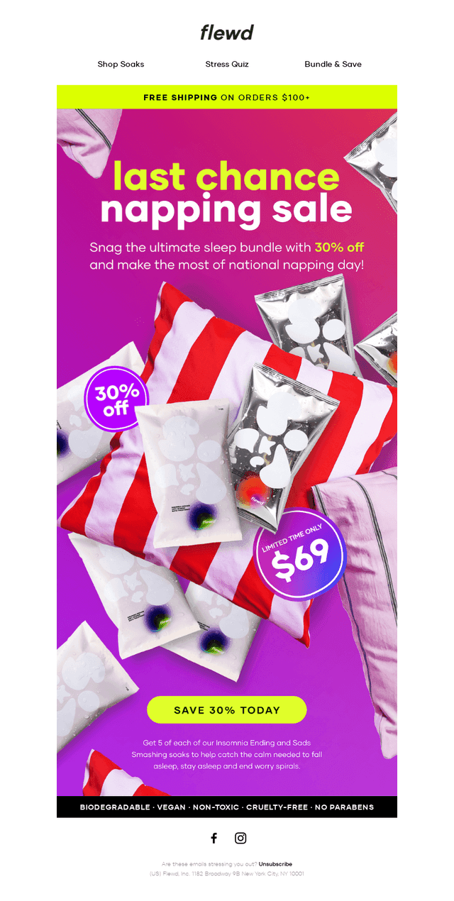 last chance: napping sale