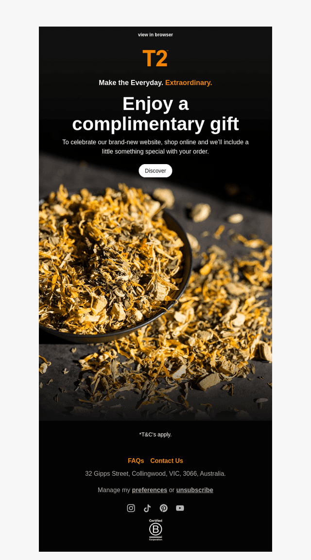 Celebrate with a complimentary gift!