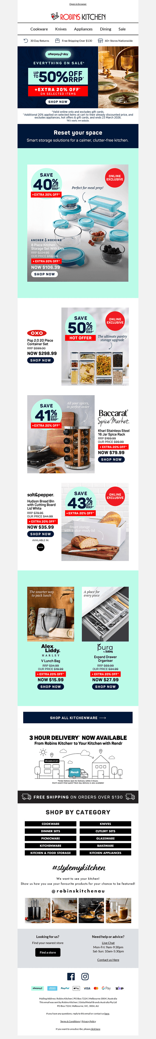 Take an EXTRA 20% OFF smart storage solutions 💸