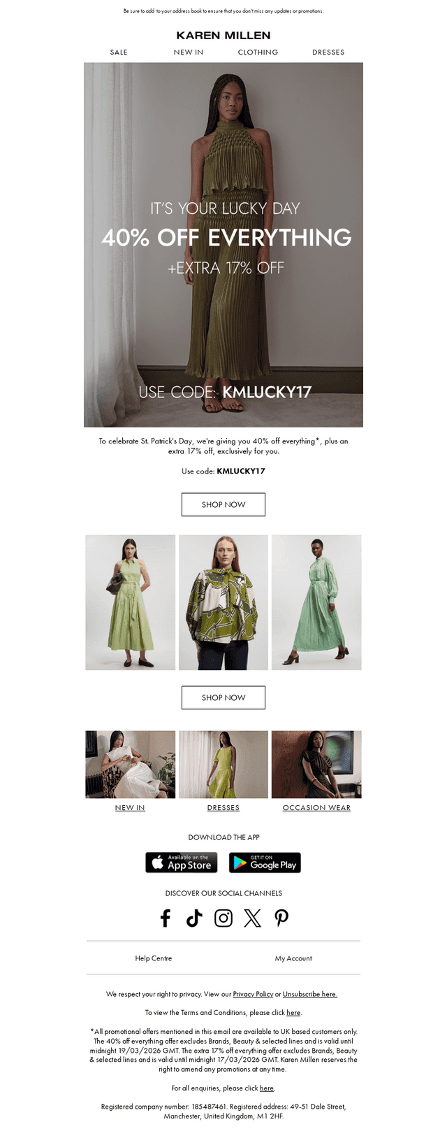 Karen Millen email from Tue, Mar 17, 2026
