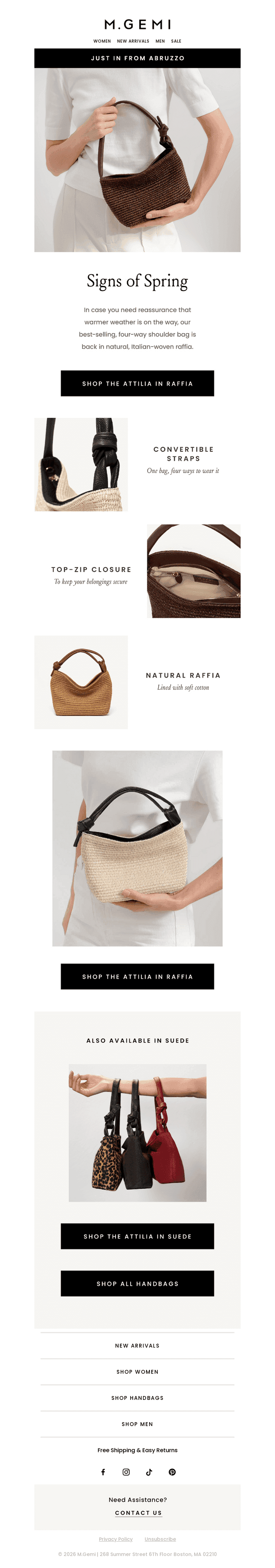 New In Raffia: The Attilia