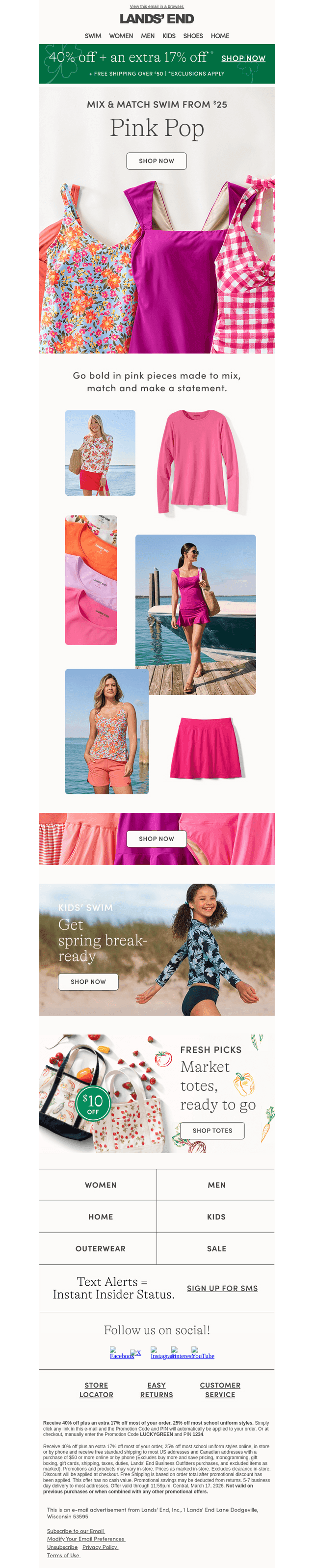 Lands' End email from Tue, Mar 17, 2026