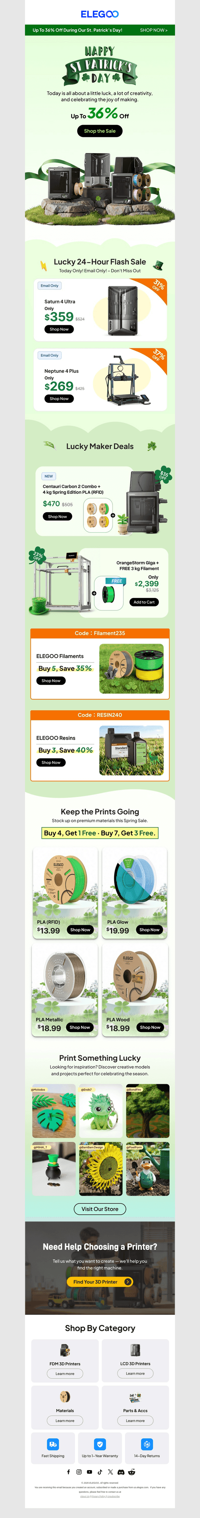 ELEGOO email from Tue, Mar 17, 2026