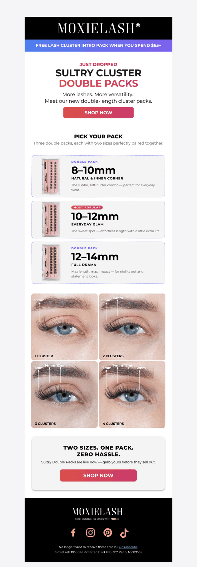 NEW Sultry Cluster Double Packs