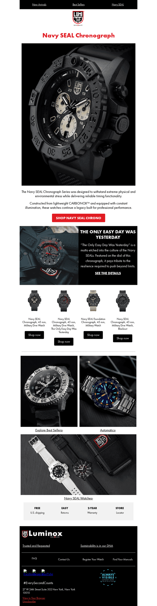 Explore the Navy SEAL Chronograph Series