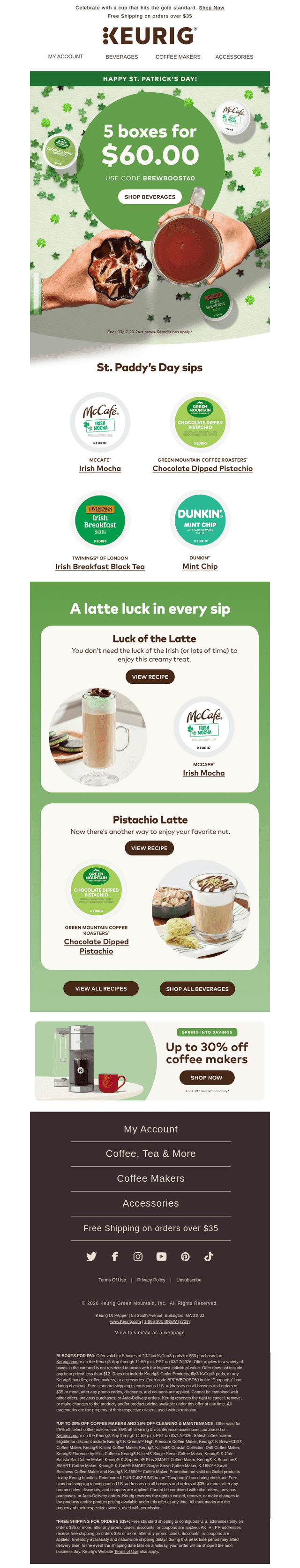 Keurig email from Tue, Mar 17, 2026