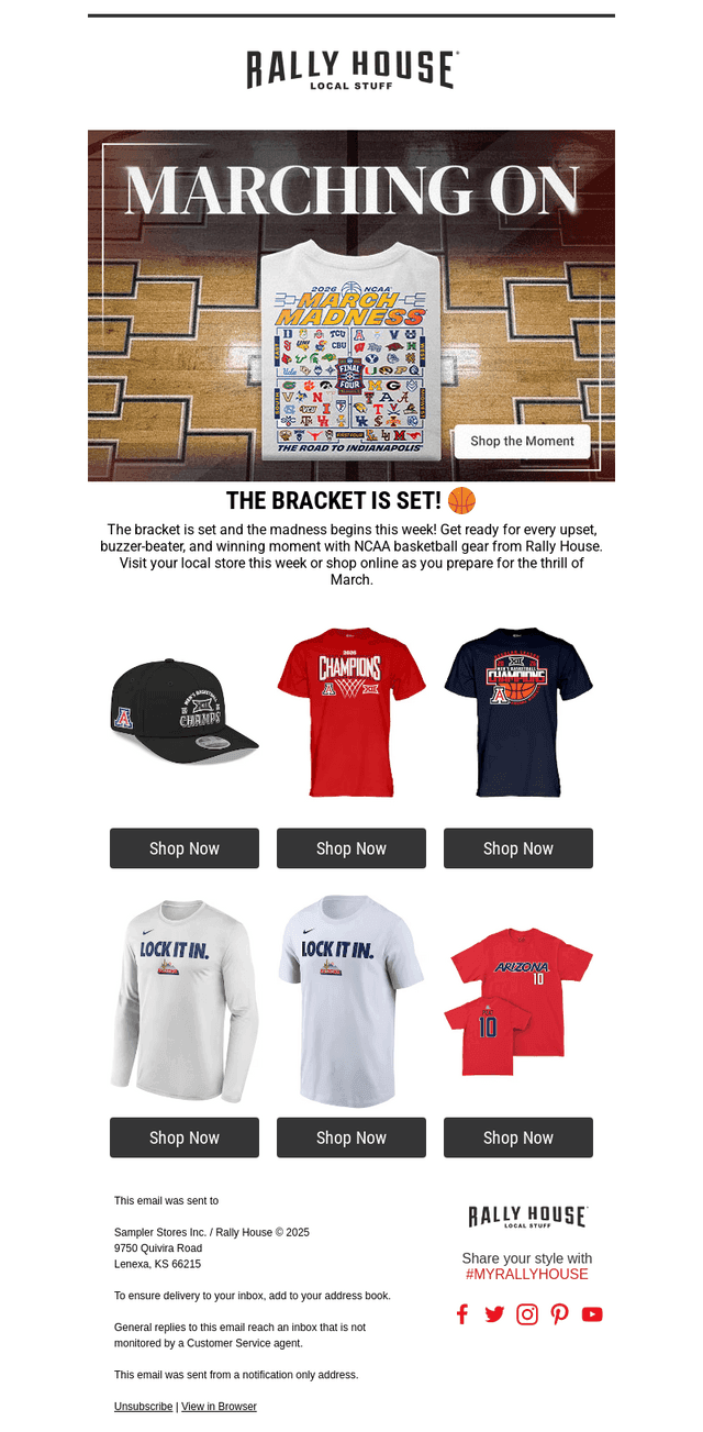 🚨 NEW GEAR: The Bracket is Set 🏀