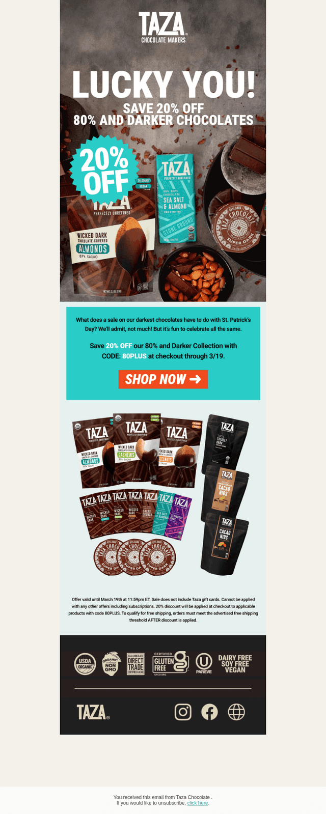 Taza Chocolate email from Tue, Mar 17, 2026
