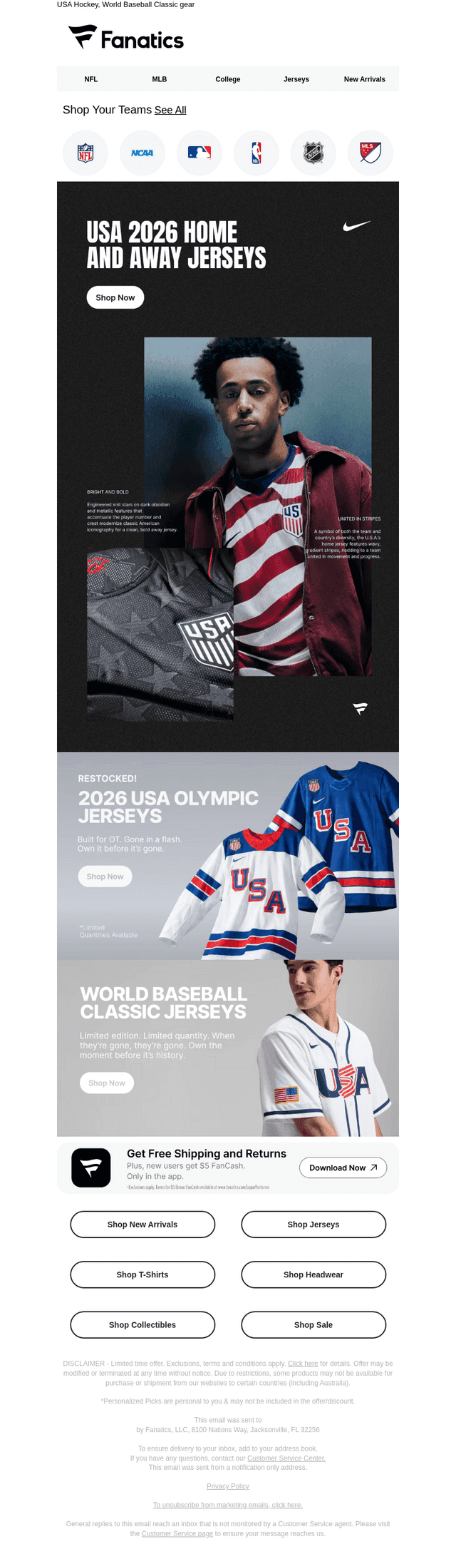Rep Team USA: New Jerseys & More