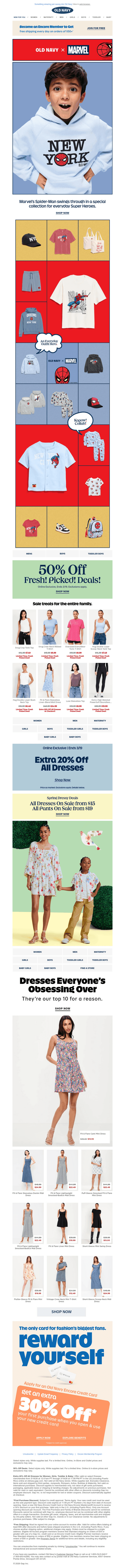 Old Navy email from Wed, Mar 18, 2026