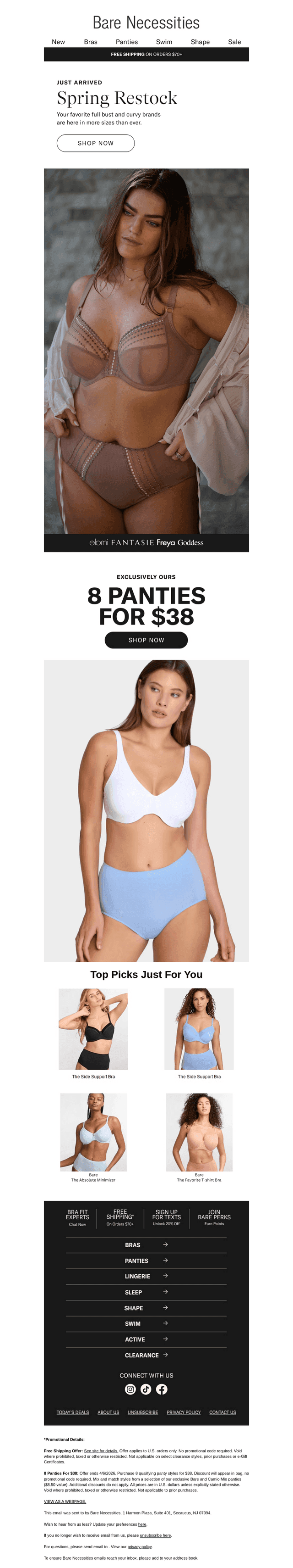 Spring Restock! More Sizes. More Support.
