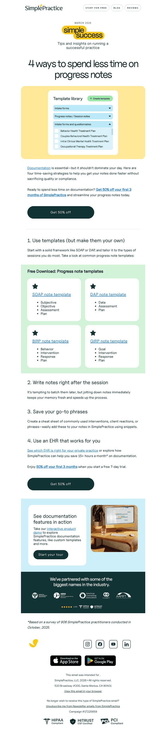 How to spend less time on progress notes