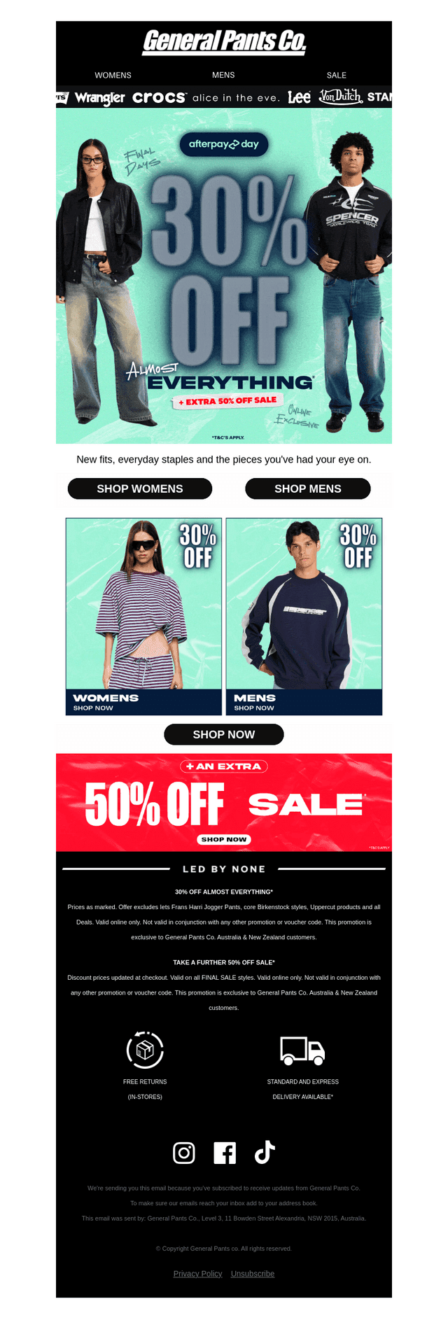 30% OFF ALMOST EVERYTHING + EXTRA 50% OFF SALE ‼️