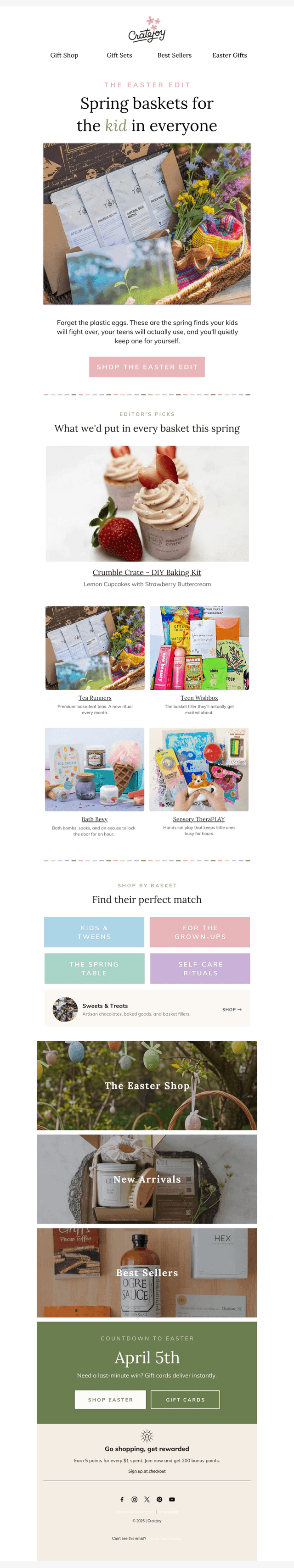 Cratejoy email from Wed, Mar 18, 2026
