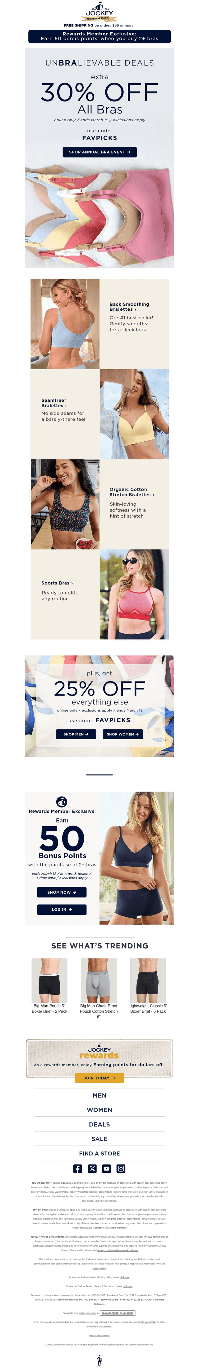 FINAL HOURS! 30% off bras + 25% off everything else ⏰