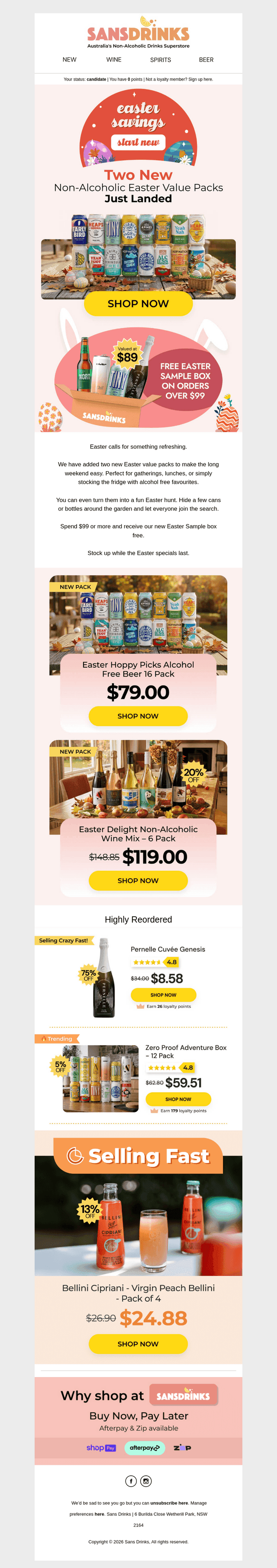 🐰Easter Non-Alc Value Packs Have Landed
