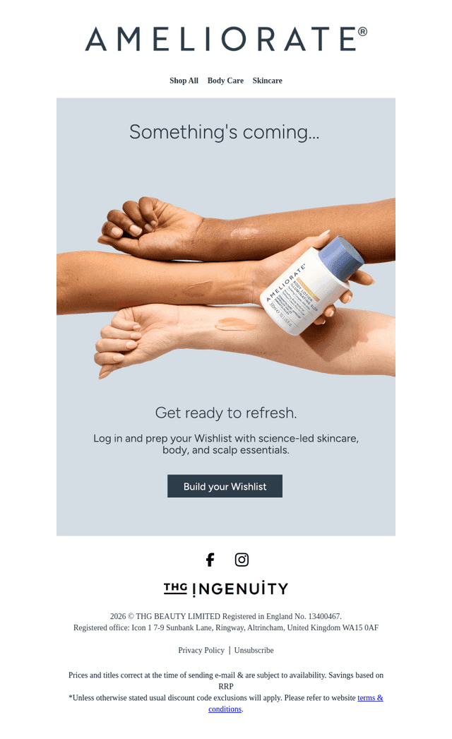Ameliorate UK email from Thu, Mar 19, 2026